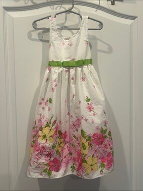 Jona Michelle beautiful White Floral comfy cotton Dress 5